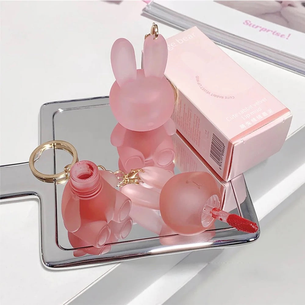Gege bear Cute Rabbit design Velvet Lip Long Lasting Moisturizing Non-stick cup Lipstick