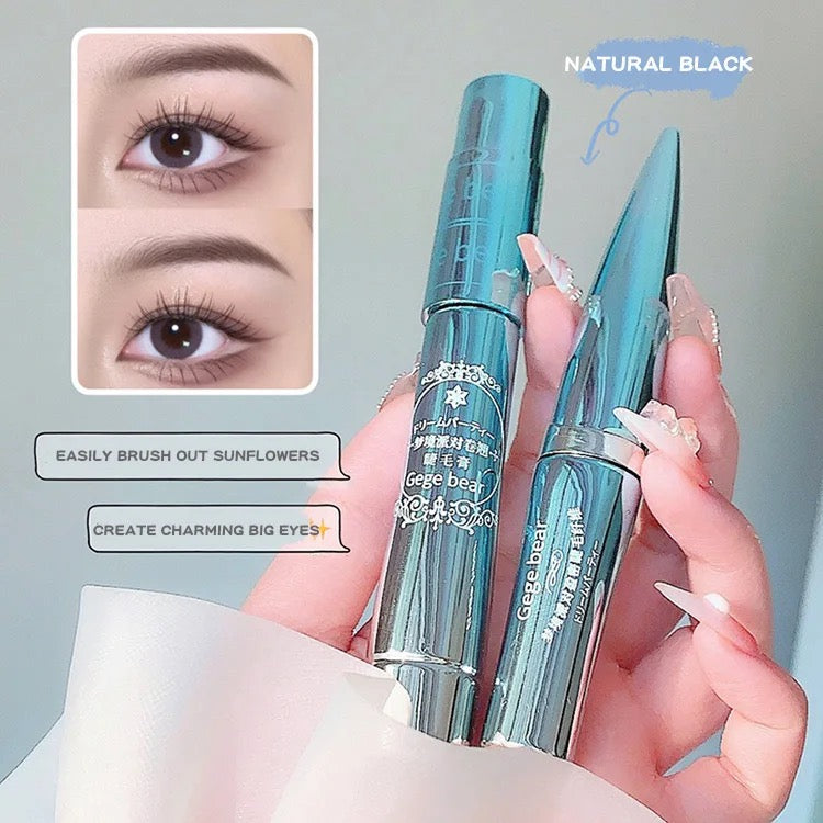 Gege Bear Smudge Proof Long-lasting Mascara Lengthening Volumizing Waterproof Volume Intense Feathery Soft Full Lashes Mascara