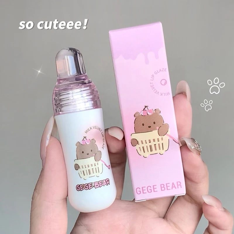 GEGE BEAR High-Pigmentation Silky Creamy Velvet Lip Mud Tinted