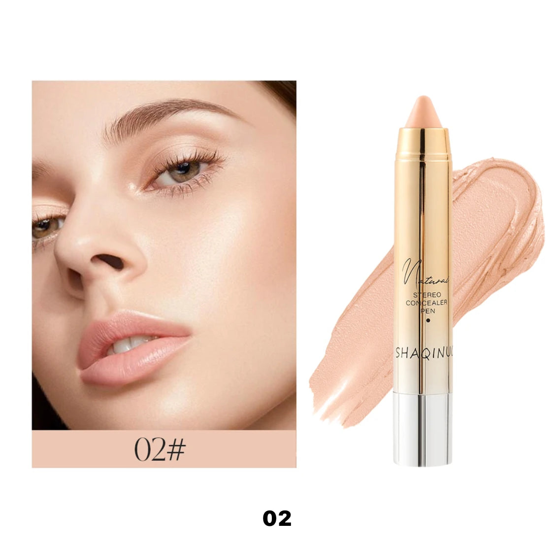 SHAQINUO Light/Medium Warm High Coverage Under Eye Concealer for Dark CirclesCConcealer Pen