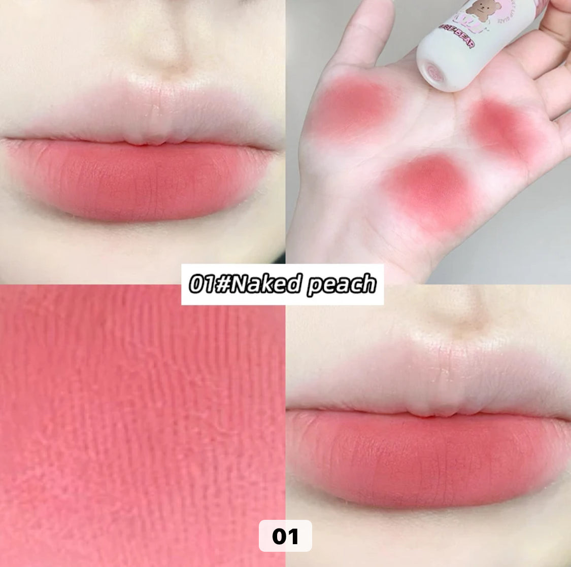 GEGE BEAR High-Pigmentation Silky Creamy Velvet Lip Mud Tinted