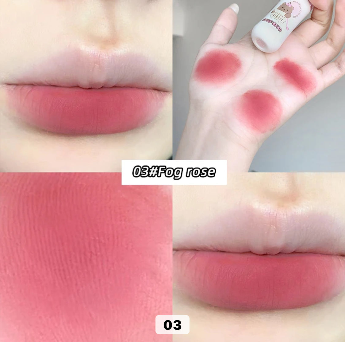 GEGE BEAR High-Pigmentation Silky Creamy Velvet Lip Mud Tinted
