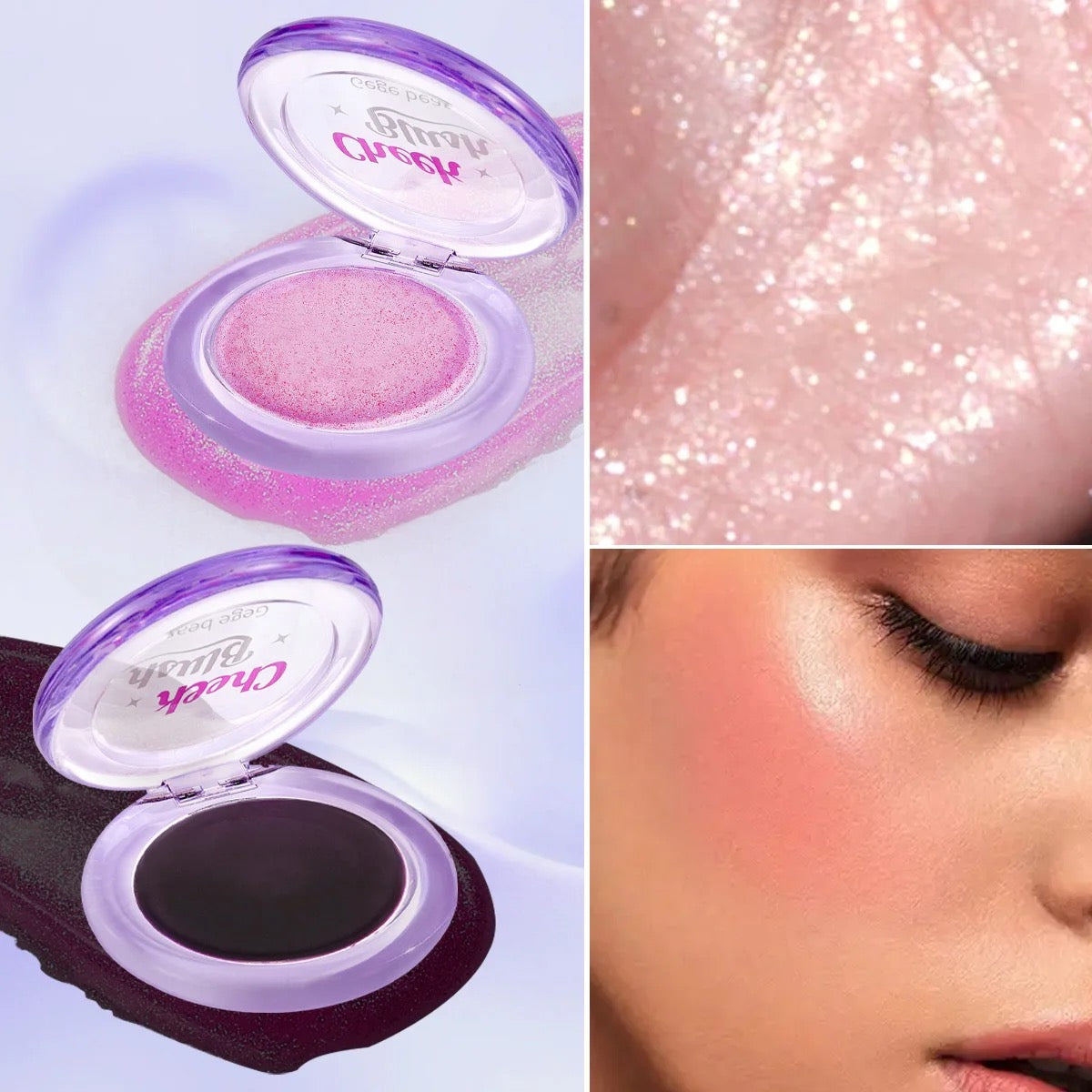 GEGE BEAR Moisturizing Blush Rouge Soft Cream Transparent Crystal Color Changing Magic Gel Blush