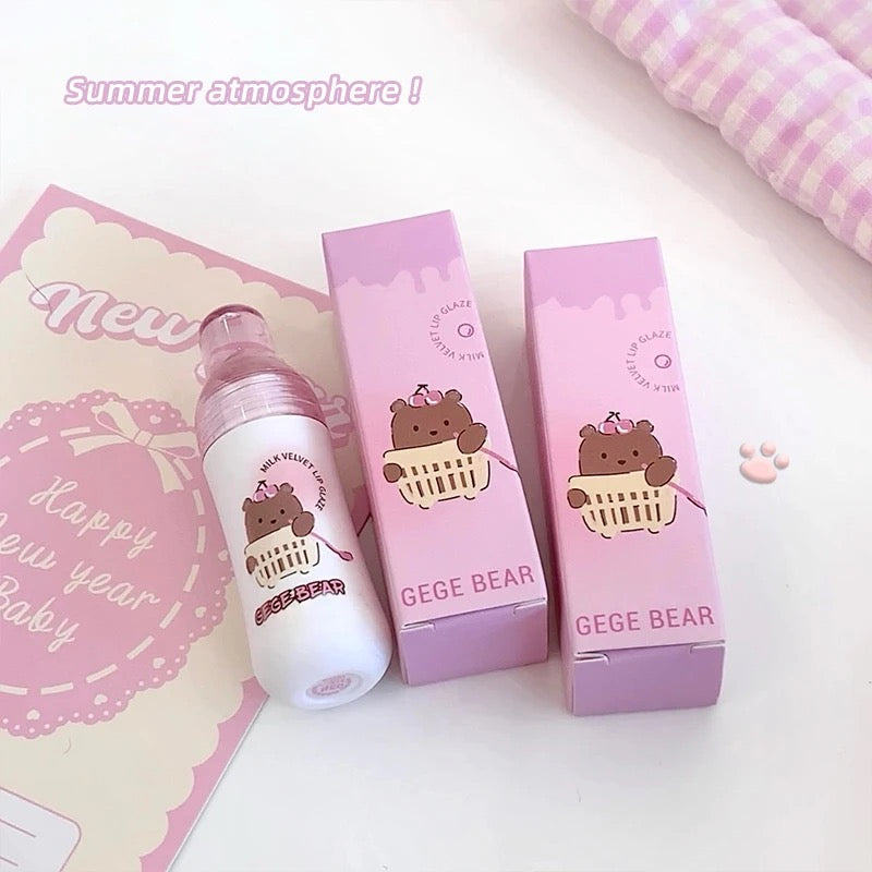 GEGE BEAR High-Pigmentation Silky Creamy Velvet Lip Mud Tinted