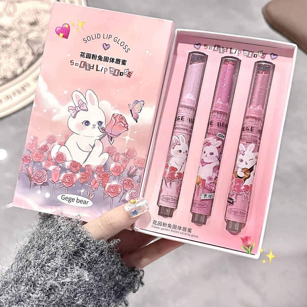GEGE BEAR Moisturizing Cute Design Shiny Plumping Whitening Mirror Cute Lip Gloss