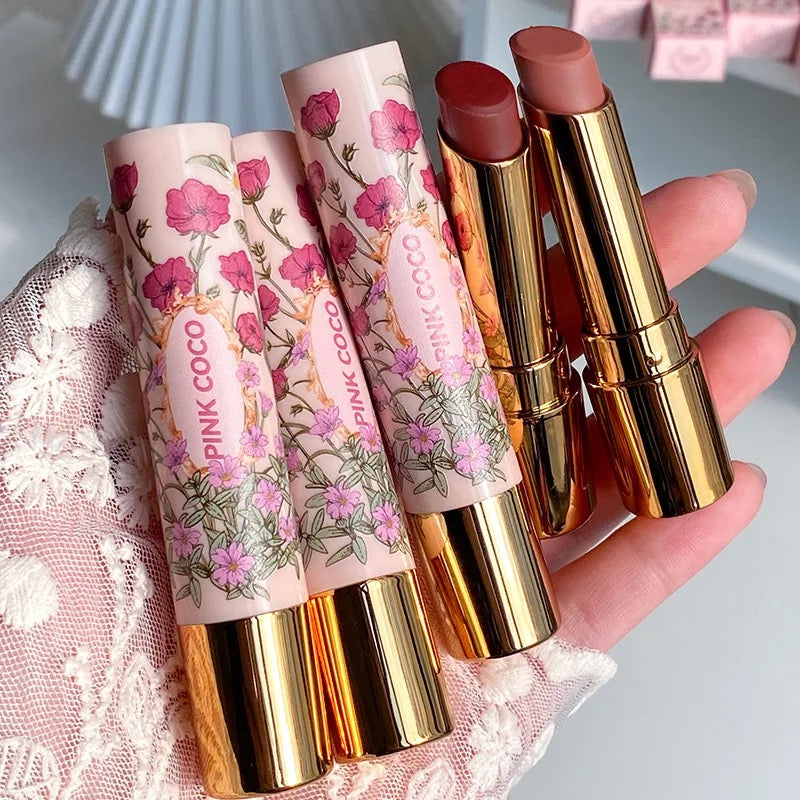 PINK COCO Gorgeous Matte Nude Lipstick Silky Velvet