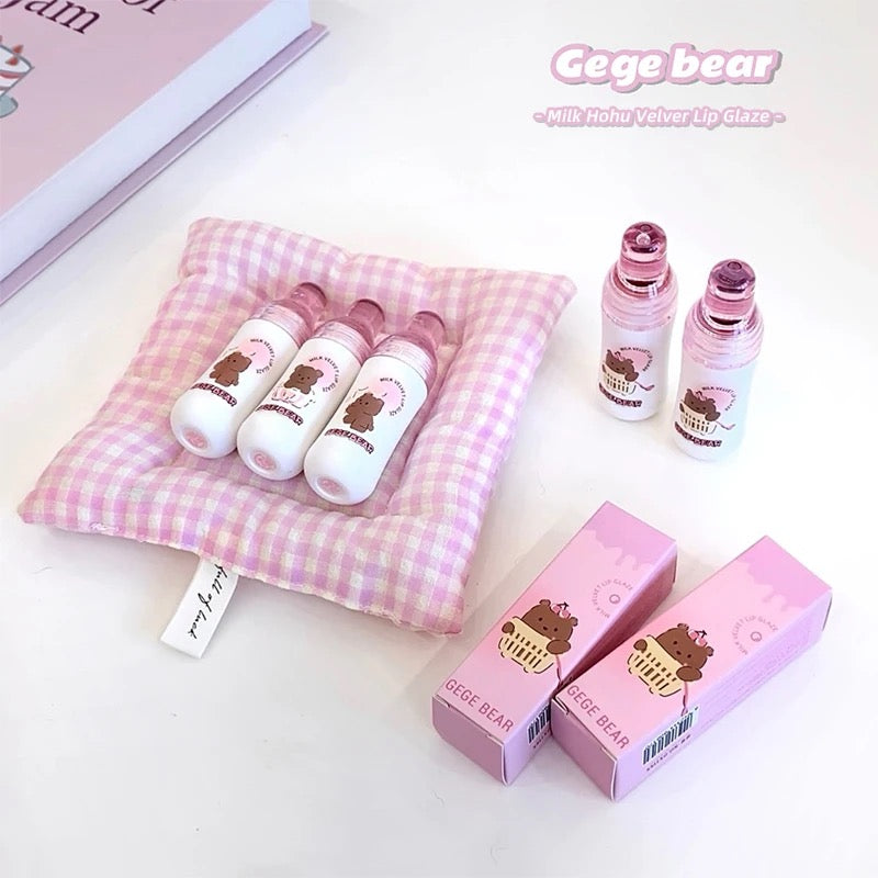 GEGE BEAR High-Pigmentation Silky Creamy Velvet Lip Mud Tinted