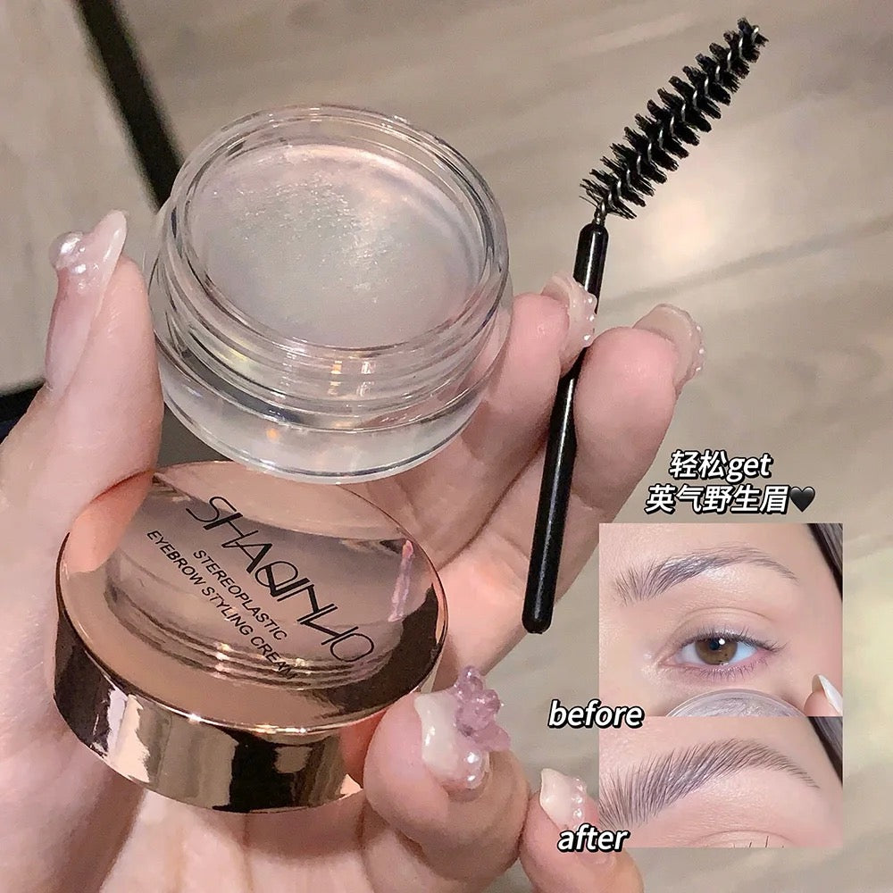 SHAQINUO Clear Wax Pencil Waterproof Long Lasting Styling Brow Wax