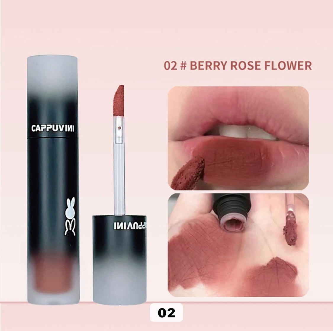 Cappuvini Matte Long Lasting Macaron Lip Mud