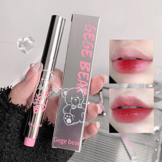 Gege Bear Moisturizing heart shaped Lipstick Pencil Lip Gloss