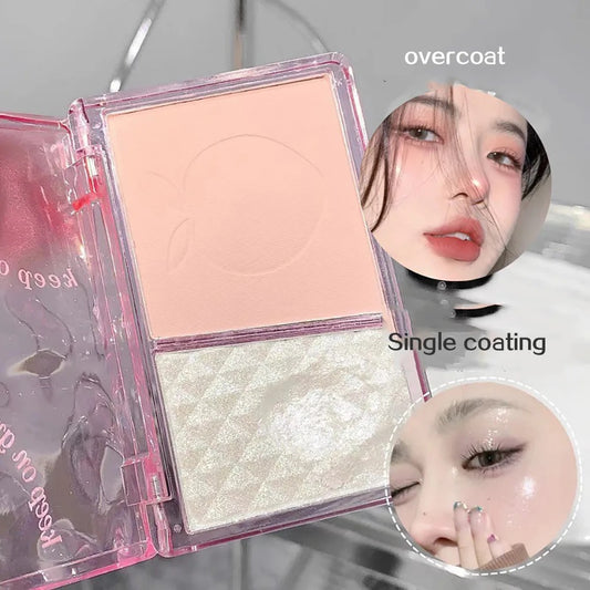 Leeinto long lasting blush and highlighter powder.