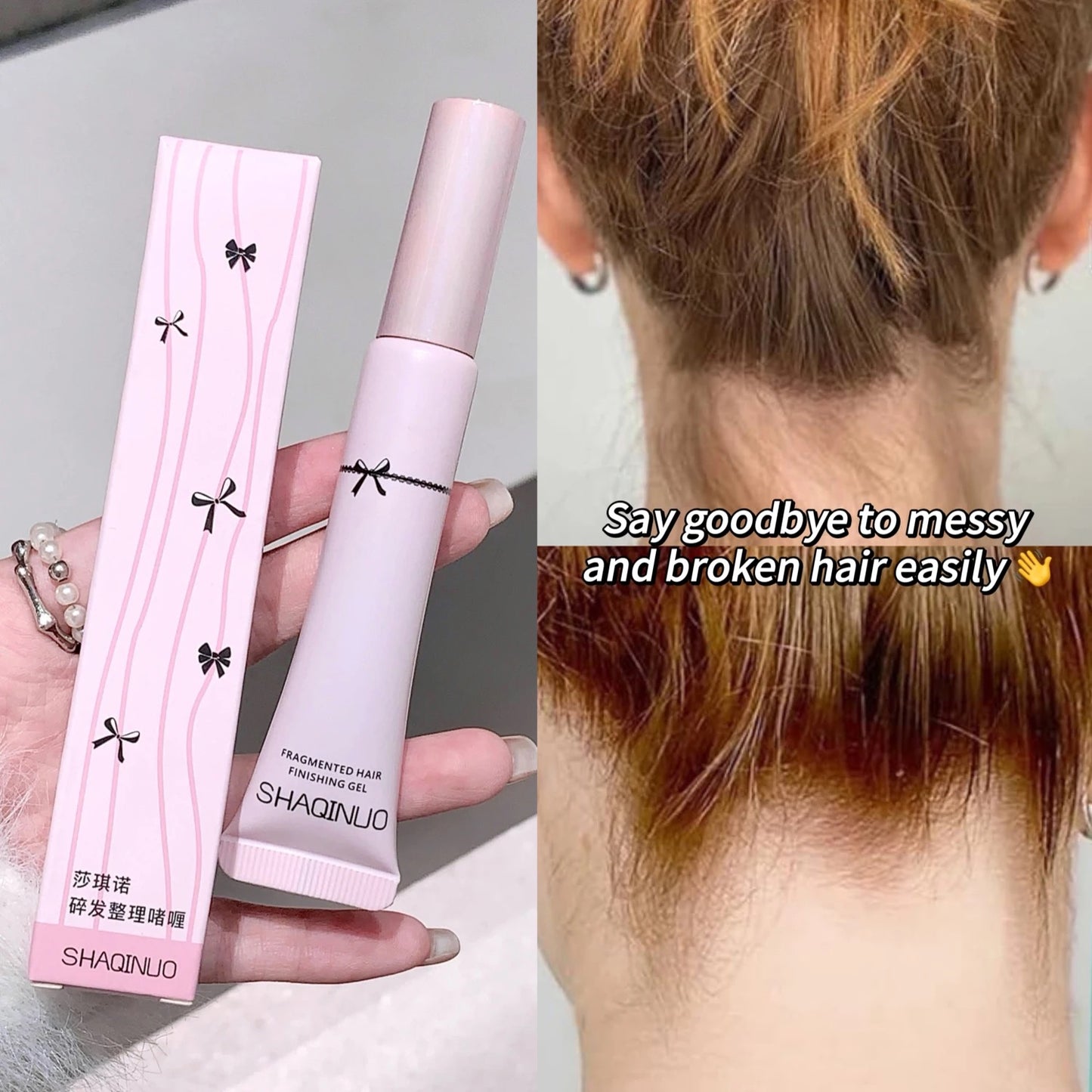 SHAQINUO Hair Finishing Stick Small Broken Hair Finishing Cream Not Greasy Feel Shaping Small Broken Hairs Finishing Cream