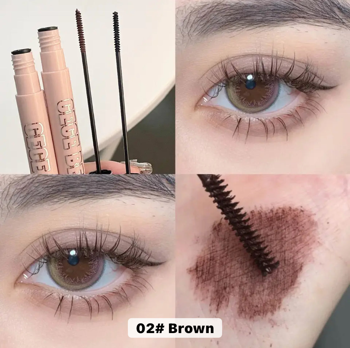 Gege bear Long Curling Mascara Brush Thick Waterproof Long-lasting Styling not easy to Smudge Natural Eyelashes Mascara