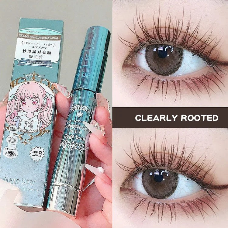 Gege Bear Smudge Proof Long-lasting Mascara Lengthening Volumizing Waterproof Volume Intense Feathery Soft Full Lashes Mascara