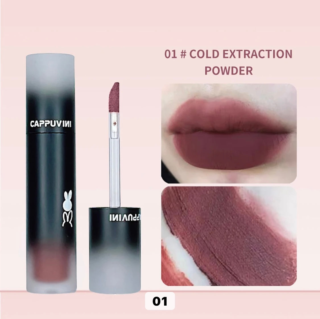 Cappuvini Matte Long Lasting Macaron Lip Mud