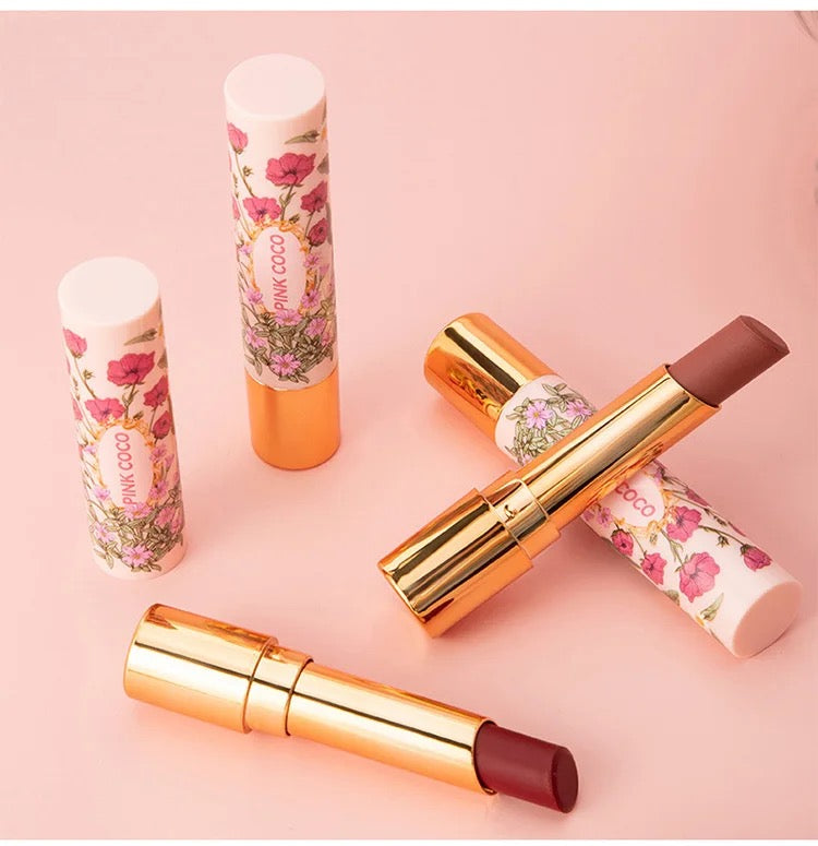 PINK COCO Gorgeous Matte Nude Lipstick Silky Velvet