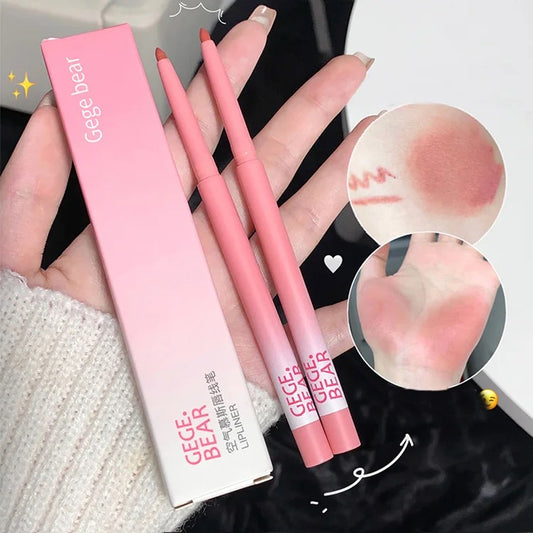 Gege bear Air Thin Mousse Lip Liner Matte Waterproof  non-stick Cup Natural Outline Sculpting Lip Liner