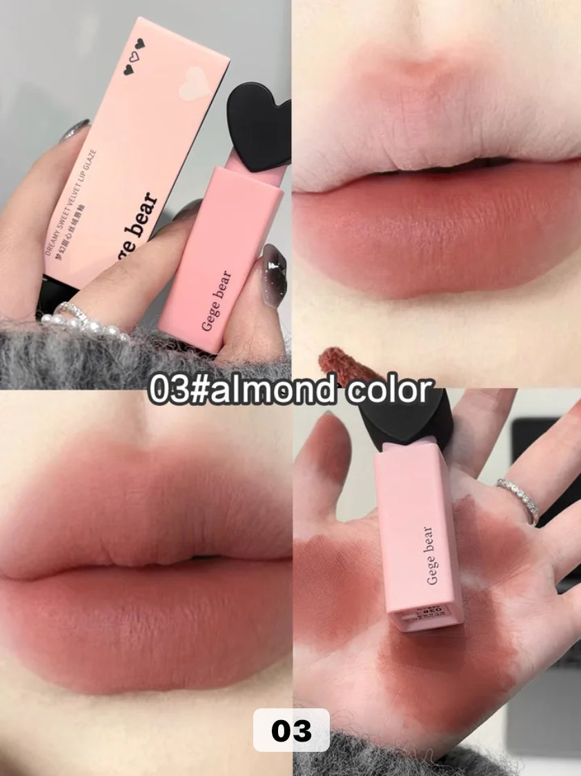 Gege Bear Dreamy Sweetheart Velvet Lip Glaze Matte