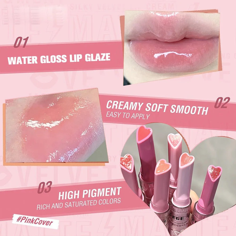 GEGE BEAR Moisturizing Cute Design Shiny Plumping Whitening Mirror Cute Lip Gloss