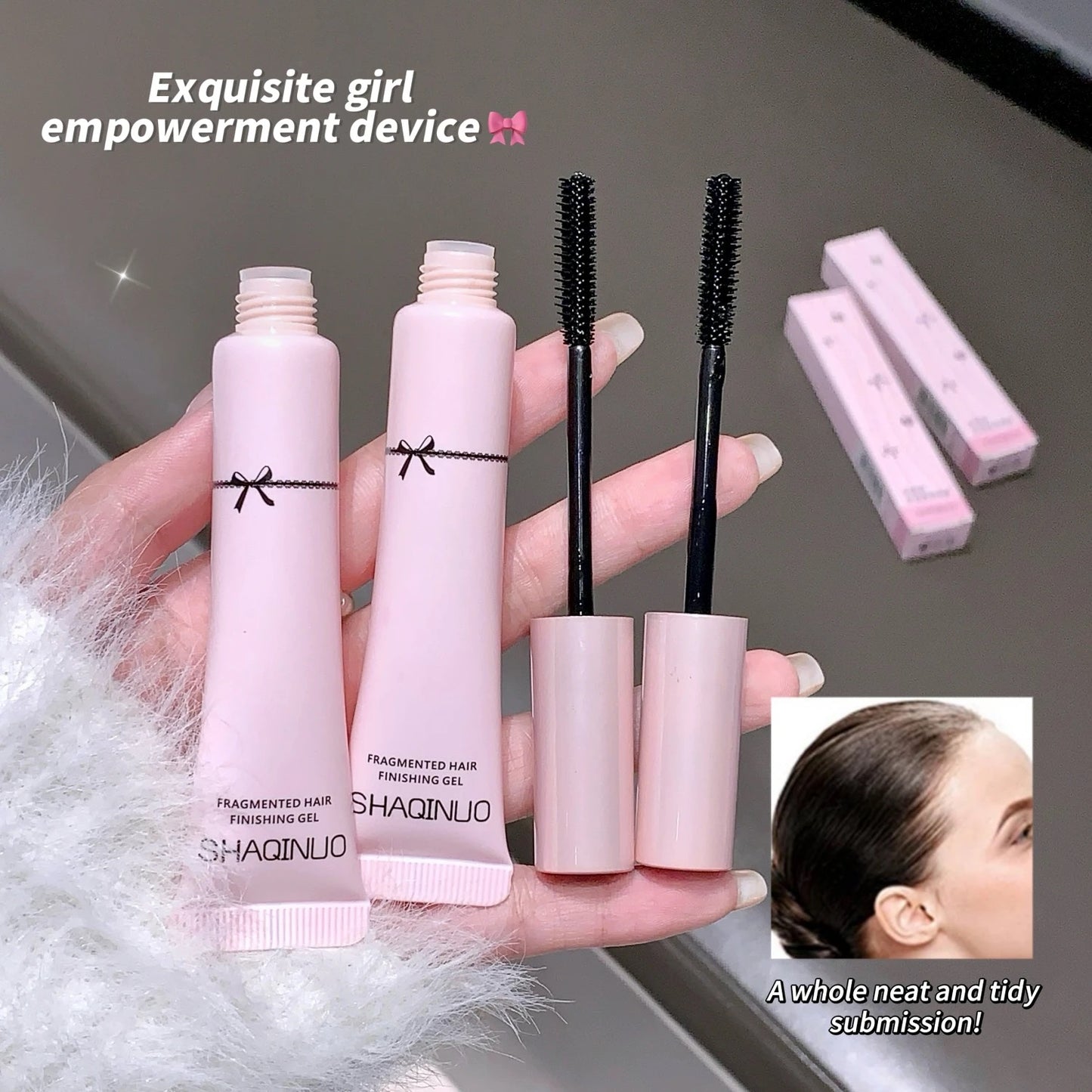 SHAQINUO Hair Finishing Stick Small Broken Hair Finishing Cream Not Greasy Feel Shaping Small Broken Hairs Finishing Cream