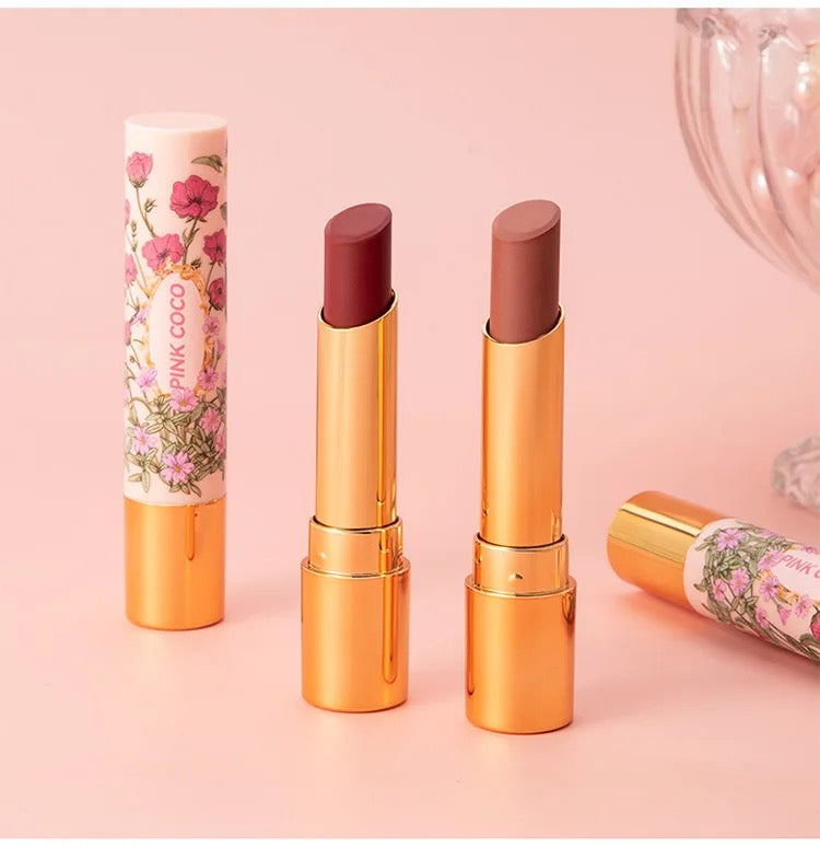 PINK COCO Gorgeous Matte Nude Lipstick Silky Velvet