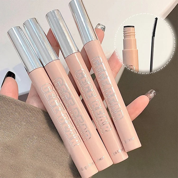 Gege bear Long Curling Mascara Brush Thick Waterproof Long-lasting Styling not easy to Smudge Natural Eyelashes Mascara