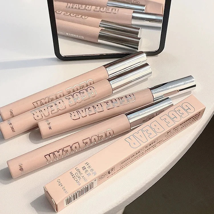 Gege bear Long Curling Mascara Brush Thick Waterproof Long-lasting Styling not easy to Smudge Natural Eyelashes Mascara