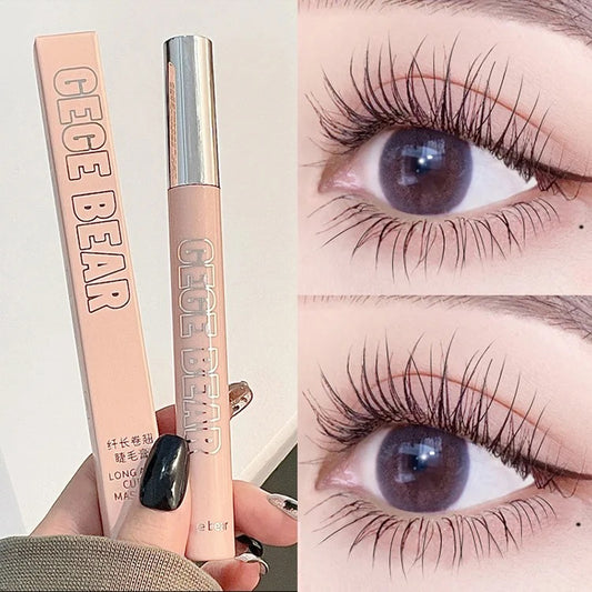 Gege bear Long Curling Mascara Brush Thick Waterproof Long-lasting Styling not easy to Smudge Natural Eyelashes Mascara