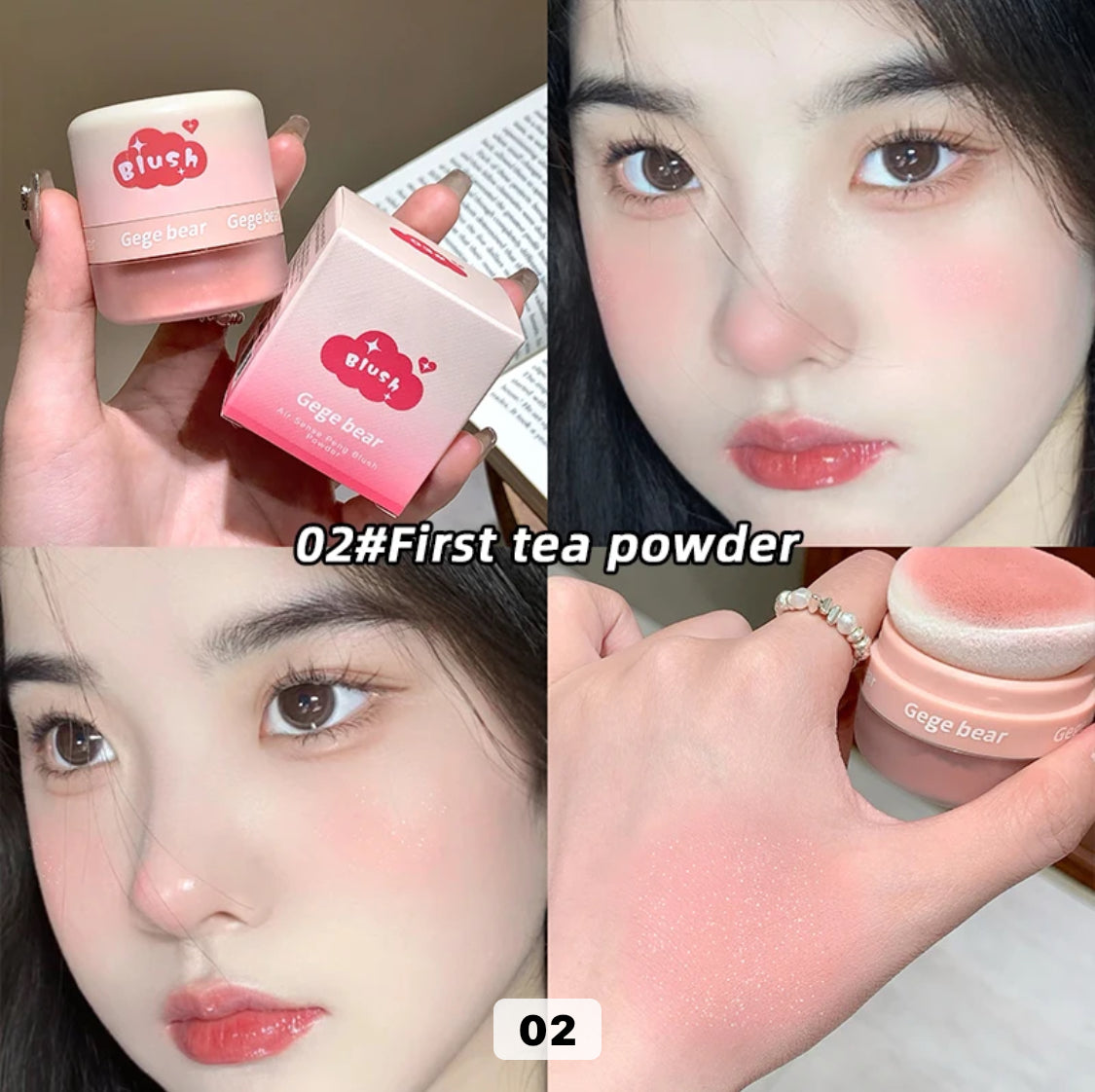 GEGE BEAR Soft Mushroom Blush for Cheeks