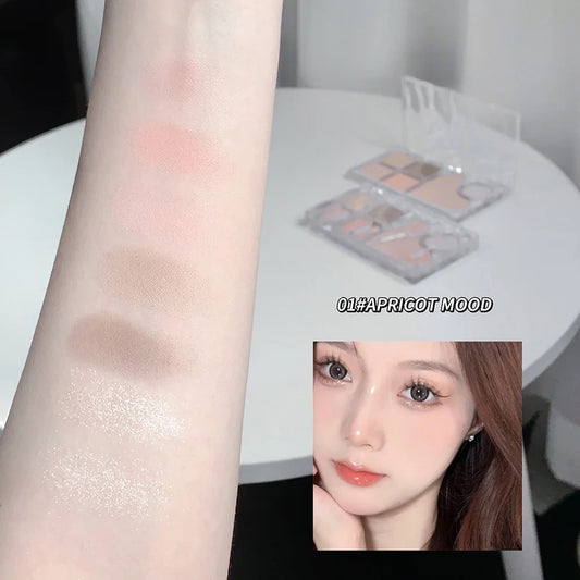 Gege Bear Eyeshadow Palette Matte Pearlescent