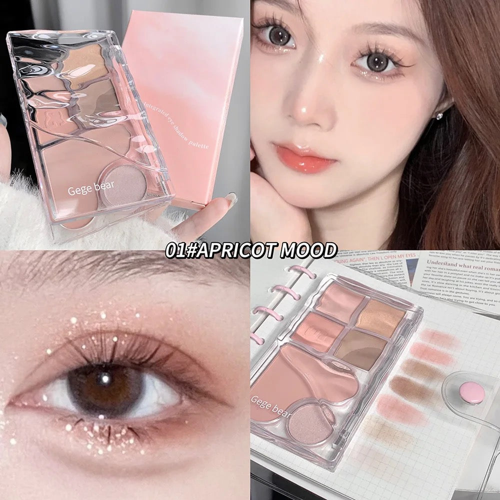 Gege Bear Eyeshadow Palette Matte Pearlescent