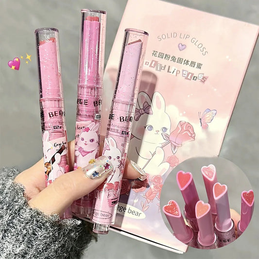 GEGE BEAR Moisturizing Cute Design Shiny Plumping Whitening Mirror Cute Lip Gloss