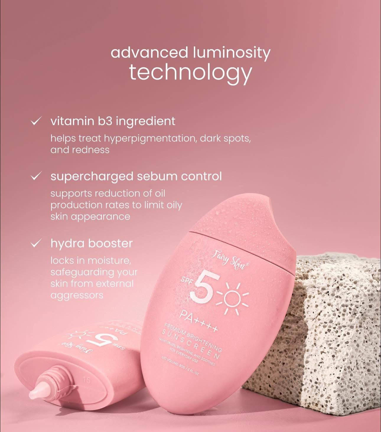 Fairy Skin Premium Brightening Sunscreen SPF50